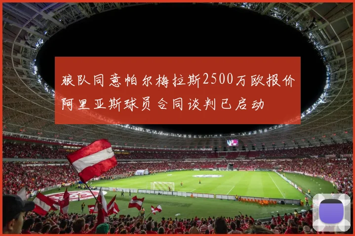 狼队同意帕尔梅拉斯2500万欧报价阿里亚斯球员合同谈判已启动